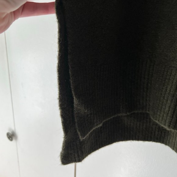 NWOT! Cynthia Rowley Dark Green Cowlneck Tunic Sweater - Size M - Picture 3 of 4